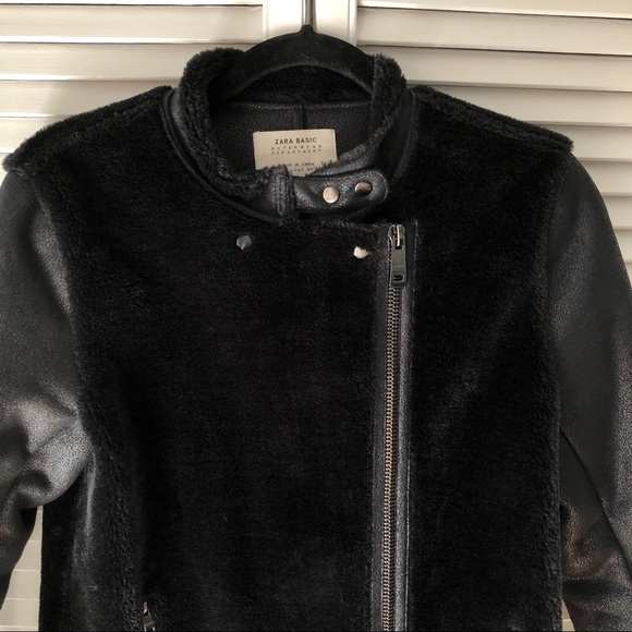 Zara Faux Fur Shearling Coat - Picture 12 of 12